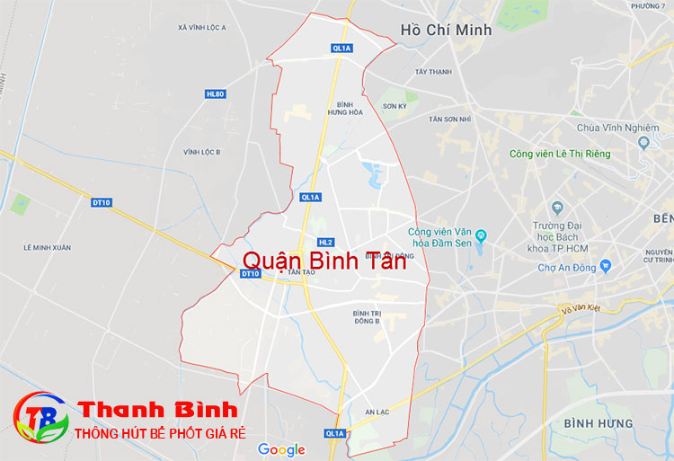 Thông cống nghẹt quận Bình Tân