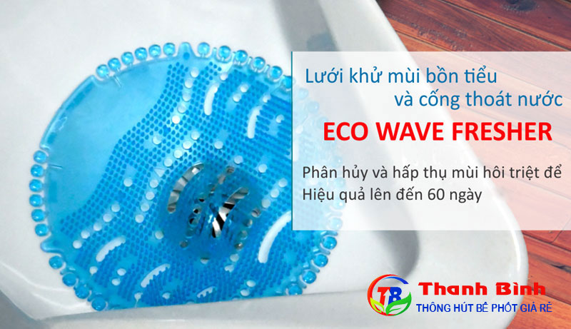 Lưới khử mùi hôi bồn cầu, bồn tiểu nam Eco Wave Fresher