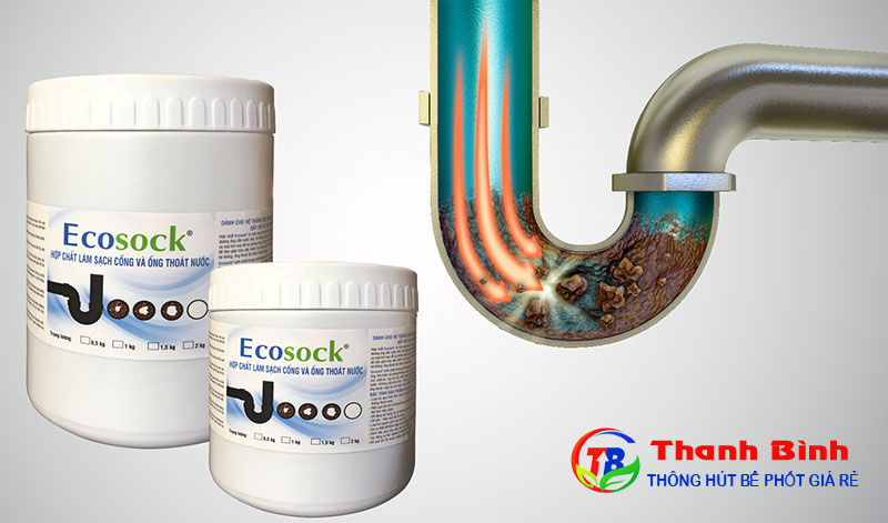 Sử dụng Ecosock để làm sạch đường ống nước