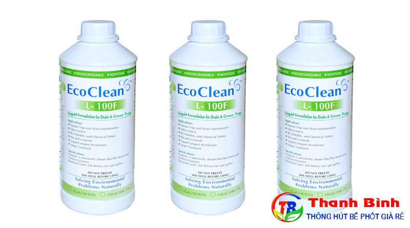 Sử dụng EcoClean L-100F để khử mùi hôi bồn cầu