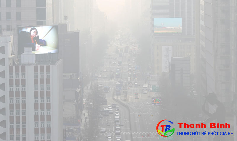 Hình ảnh ô nhiễm không khí ở Hàn Quốc