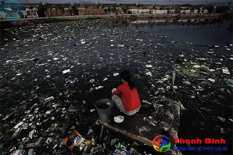 Hình ảnh về ô nhiễm nước thải sinh hoạt